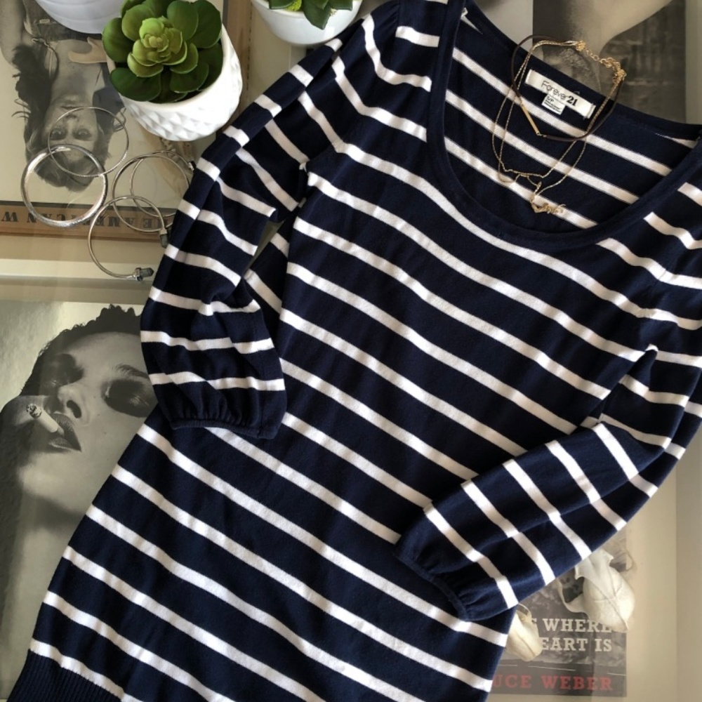 Striped Sweater Dress